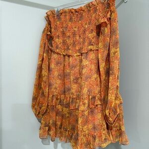 Floral Orange Women's dress